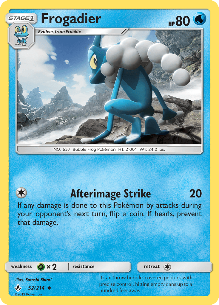 Frogadier, carta 52 de Unbroken Bonds