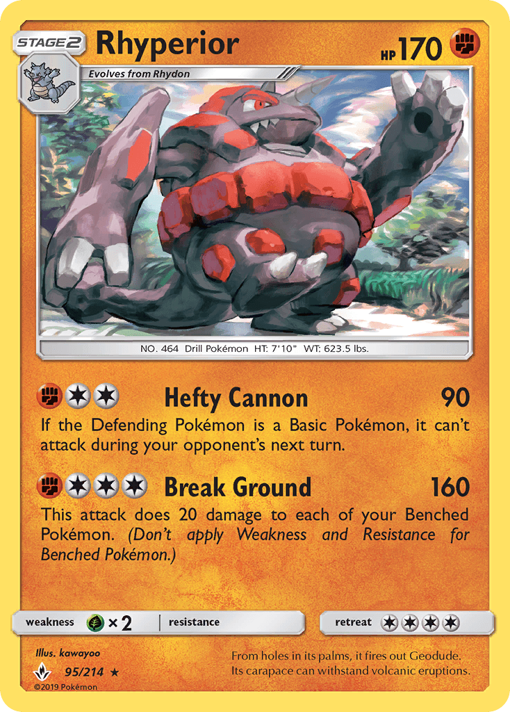 Rhyperior, carta 95 de Unbroken Bonds