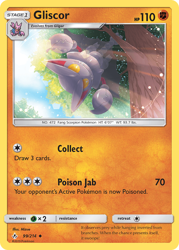 Gliscor, carta 99 de Unbroken Bonds