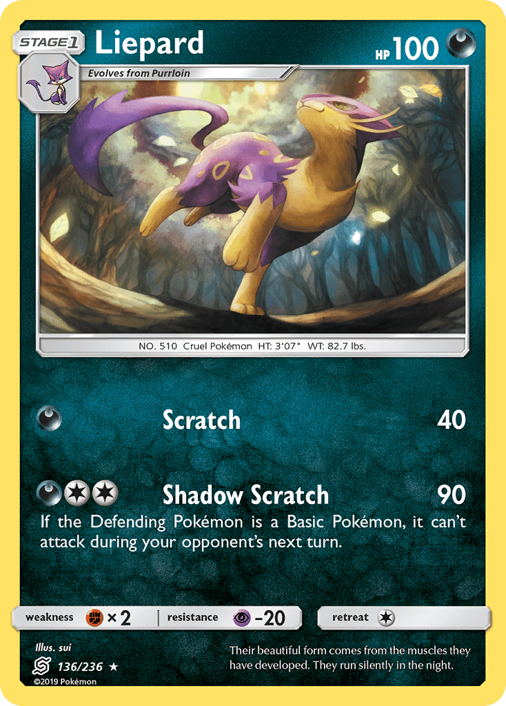 Liepard, carta 136 de Unified Minds