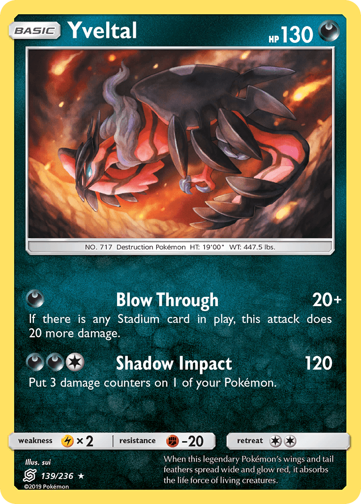 Yveltal, carta 139 de Unified Minds