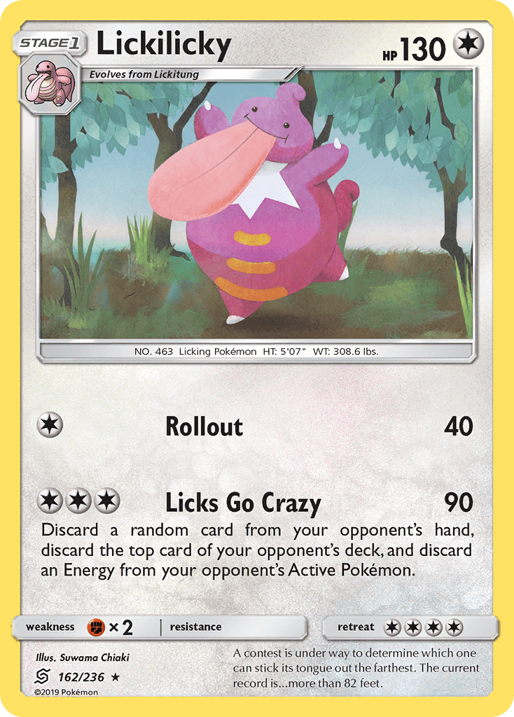 Lickilicky, carta 162 de Unified Minds