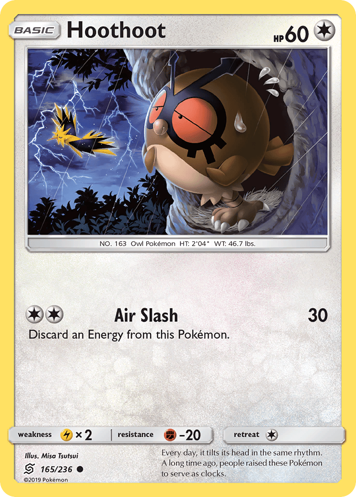 Hoothoot, carta 165 de Unified Minds