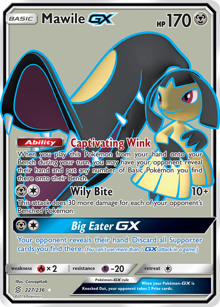 Mawile GX, carta 227 de Unified Minds