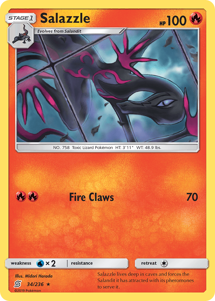 Salazzle, carta 34 de Unified Minds