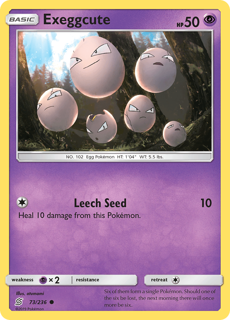 Exeggcute, carta 73 de Unified Minds