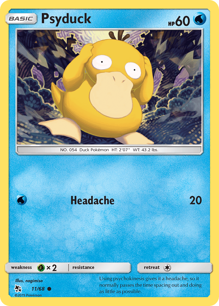 Psyduck, carta 11 de Hidden Fates