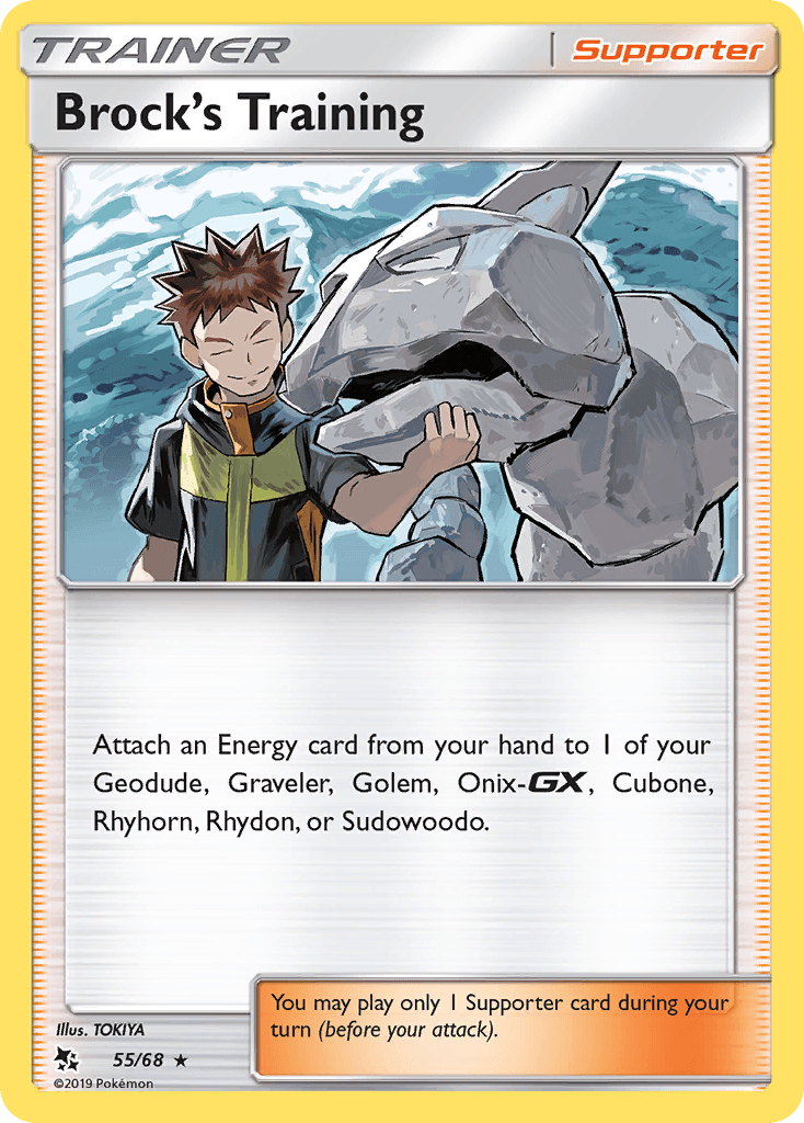 Brock’s Training, carta 55 de Hidden Fates