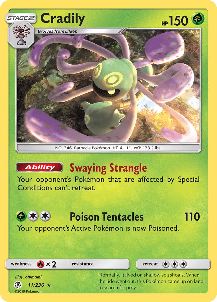 Cradily, carta 11 de Cosmic Eclipse