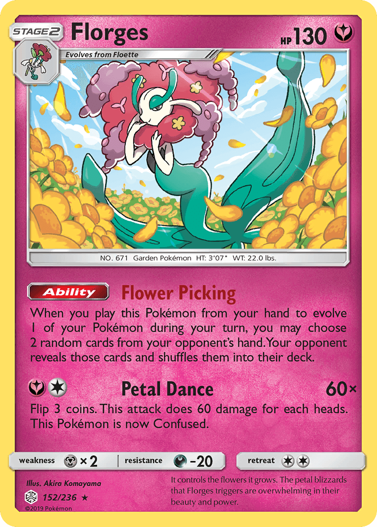 Florges, carta 152 de Cosmic Eclipse