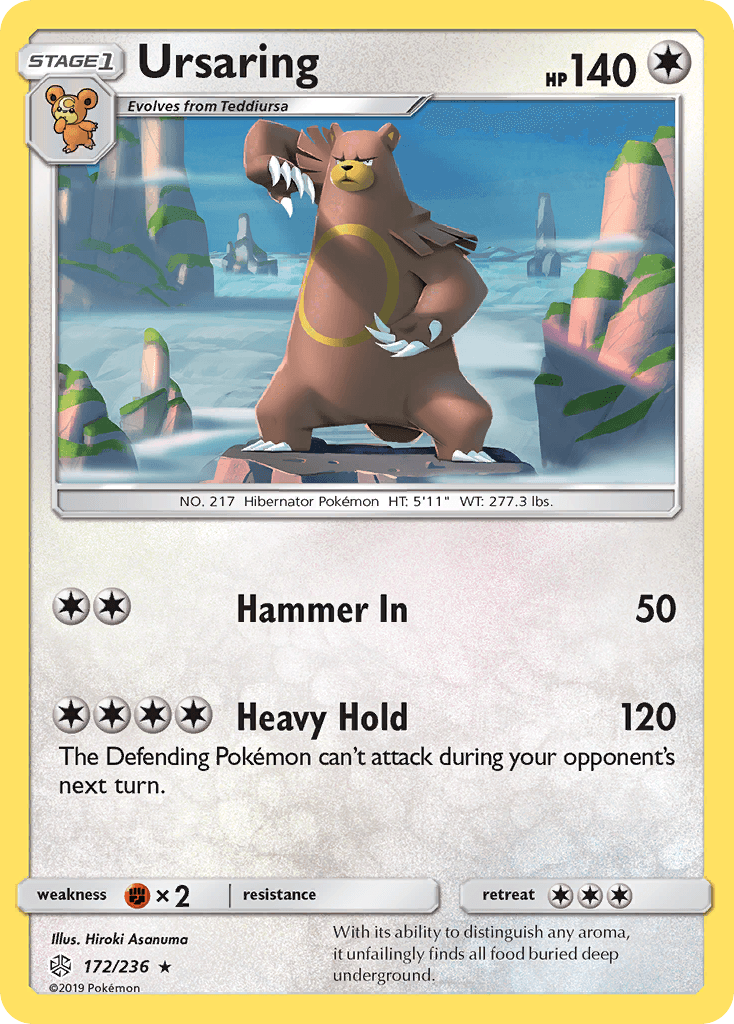 Ursaring, carta 172 de Cosmic Eclipse