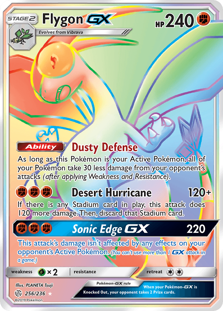 Flygon GX, carta 256 de Cosmic Eclipse