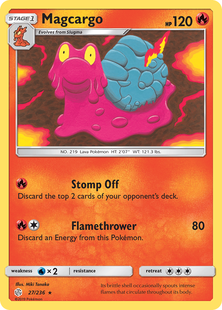 Magcargo, carta 27 de Cosmic Eclipse