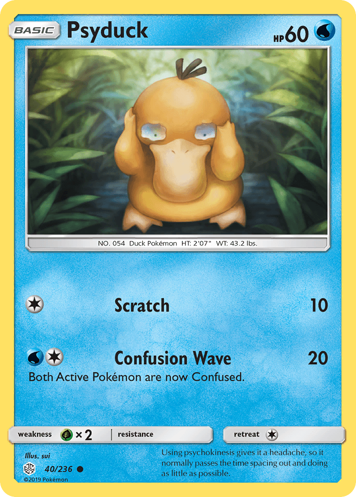 Psyduck, carta 40 de Cosmic Eclipse