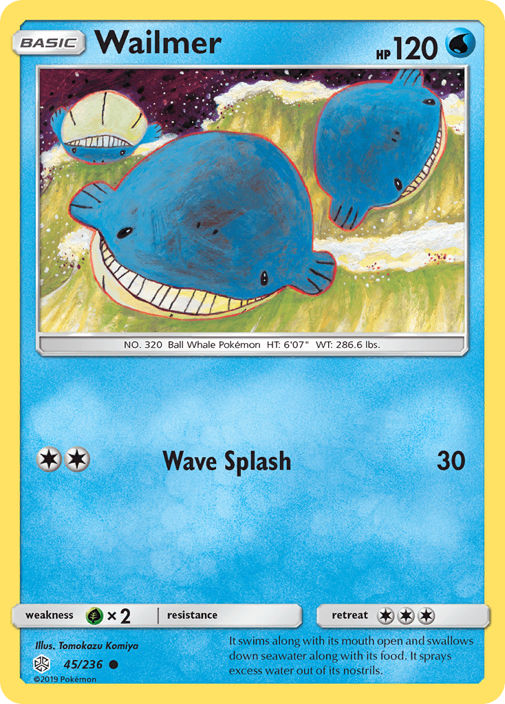 Wailmer, carta 45 de Cosmic Eclipse