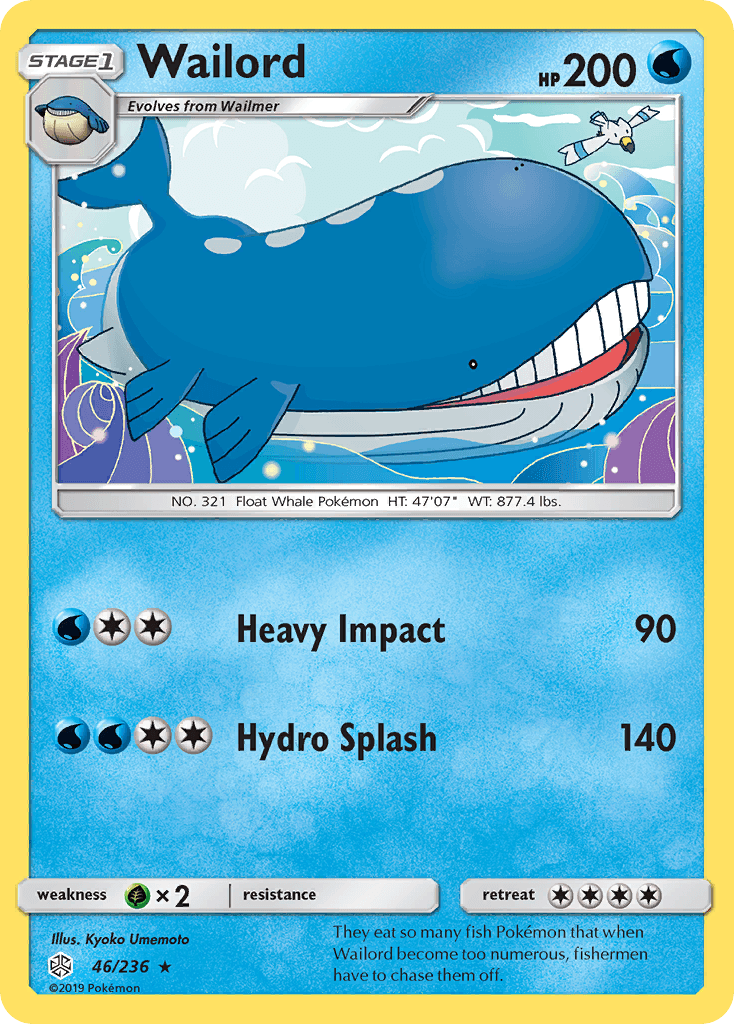 Wailord, carta 46 de Cosmic Eclipse