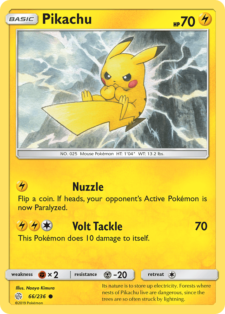 Pikachu, carta 66 de Cosmic Eclipse