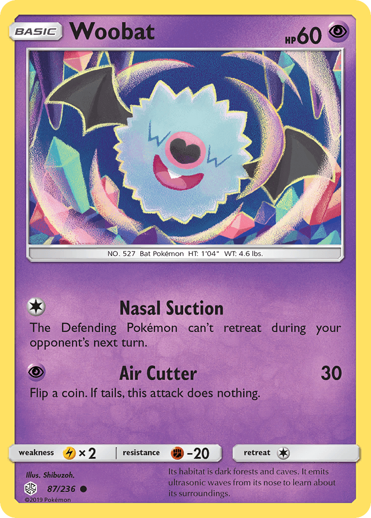 Woobat, carta 87 de Cosmic Eclipse