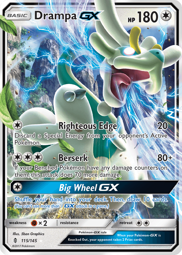 Drampa GX, carta 115 de Guardians Rising