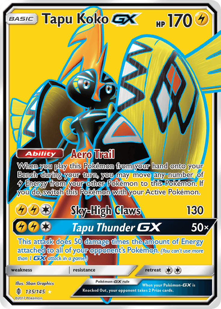 Tapu Koko GX, carta 135 de Guardians Rising