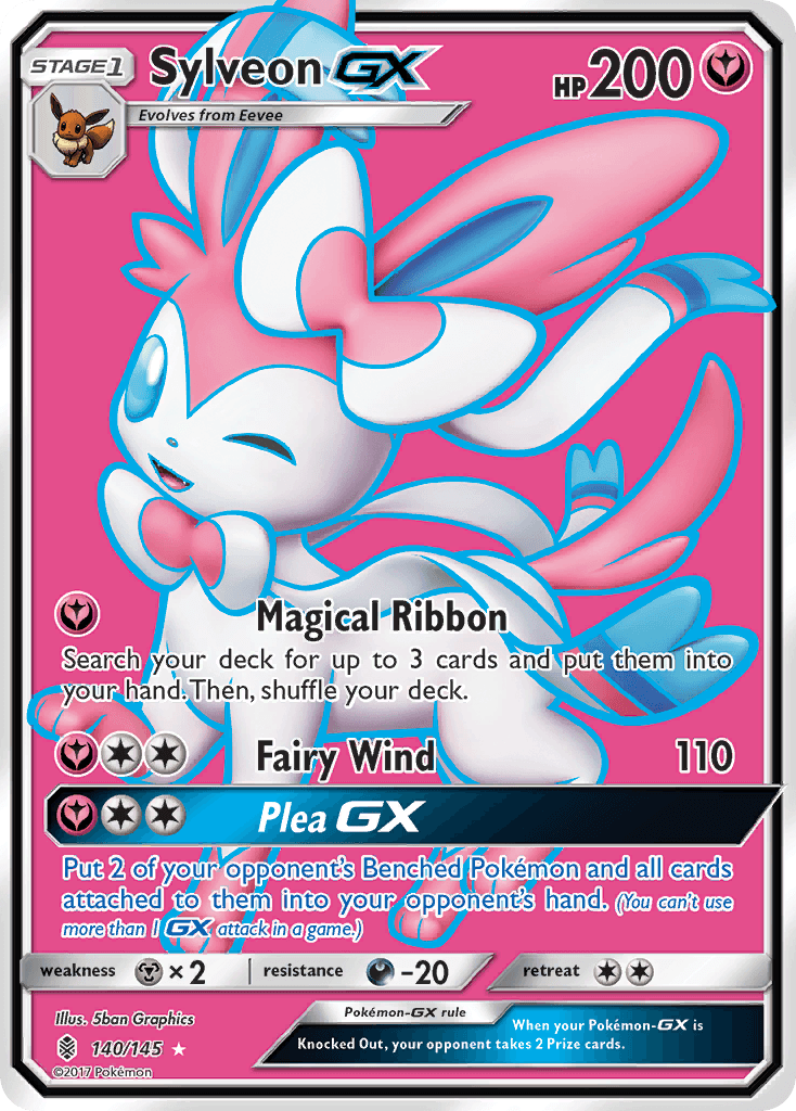 Sylveon GX, carta 140 de Guardians Rising