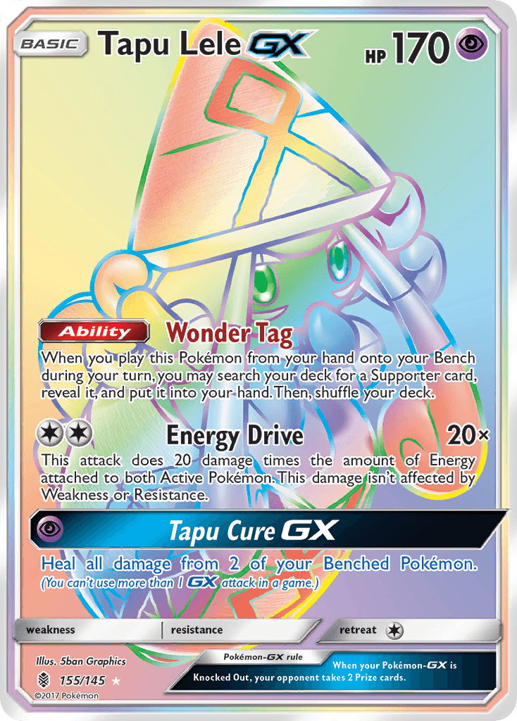 Tapu Lele GX, carta 155 de Guardians Rising