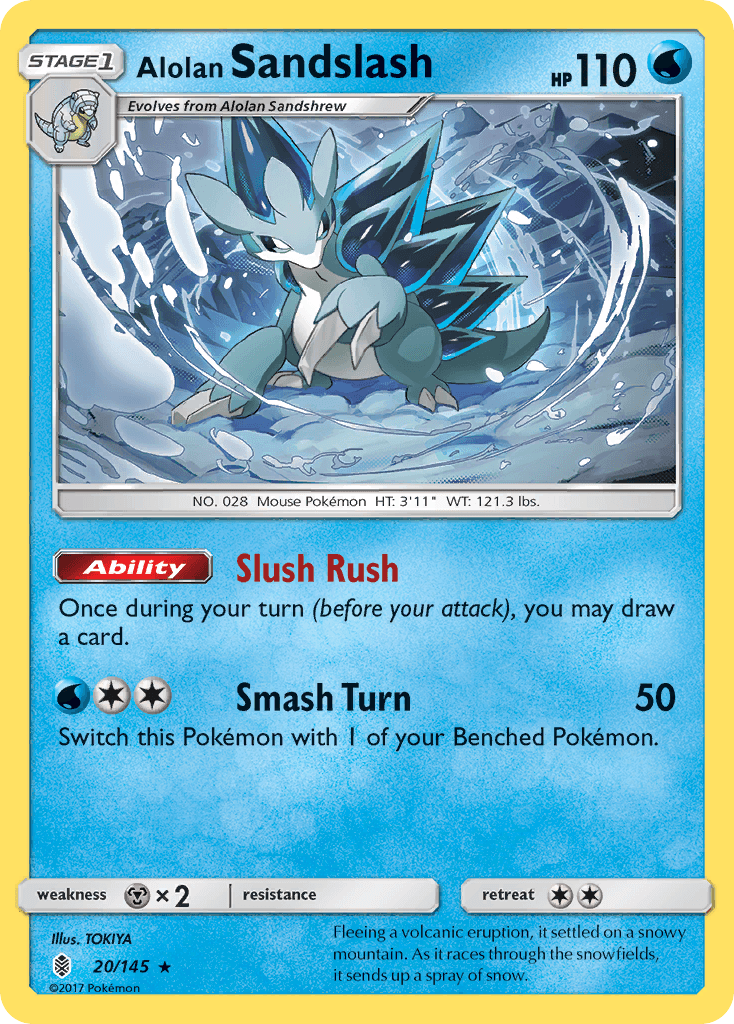 Alolan Sandslash, carta 20 de Guardians Rising