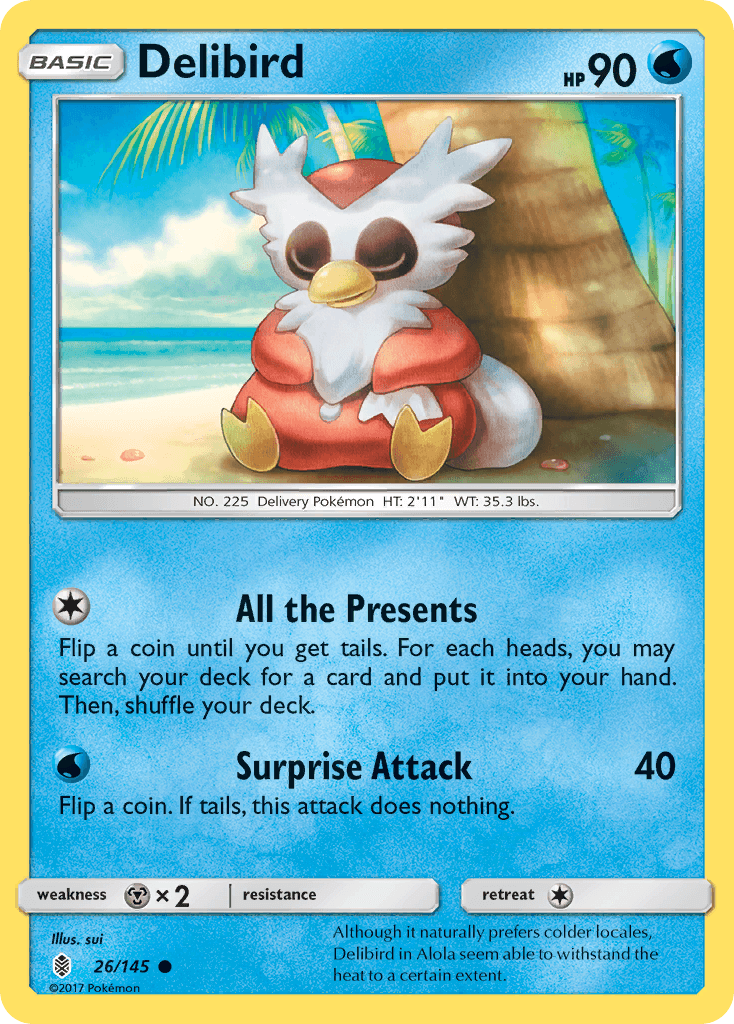 Delibird, carta 26 de Guardians Rising