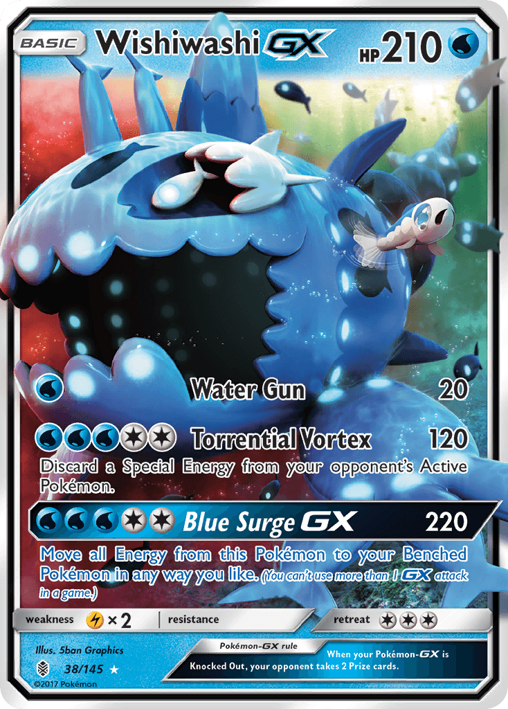 Wishiwashi GX, carta 38 de Guardians Rising