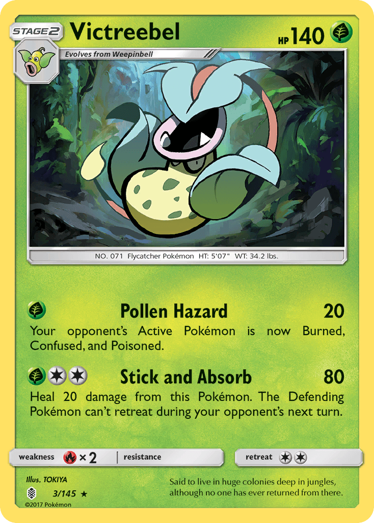 Victreebel, carta 3 de Guardians Rising