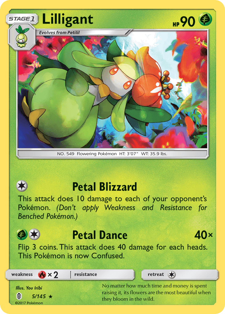 Lilligant, carta 5 de Guardians Rising