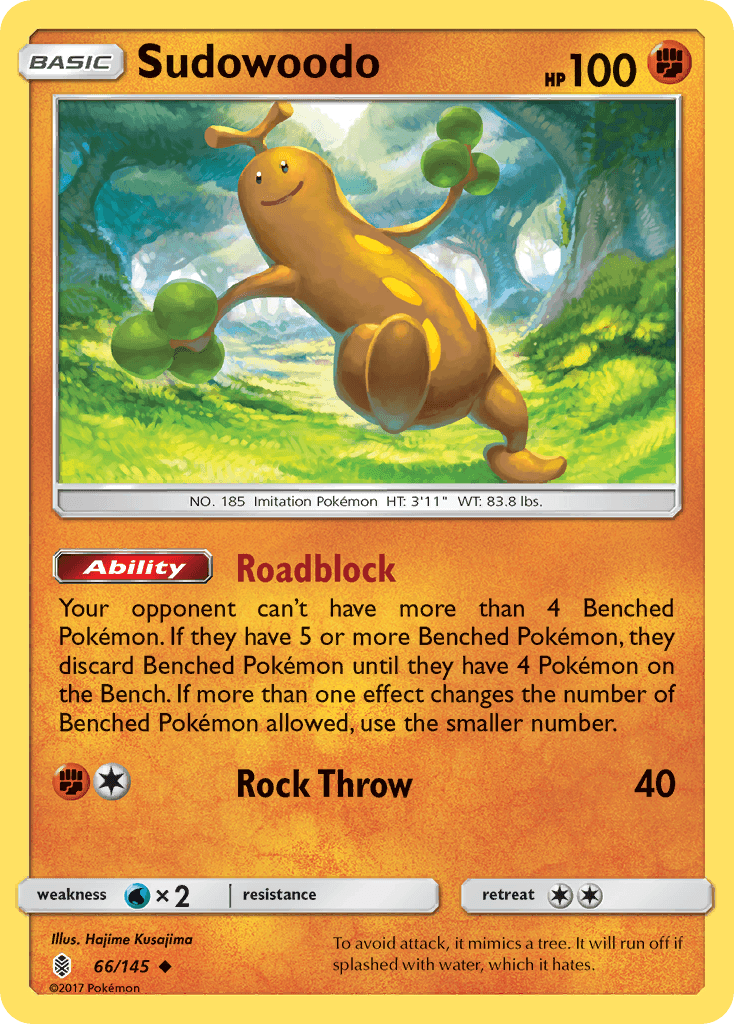 Sudowoodo, carta 66 de Guardians Rising