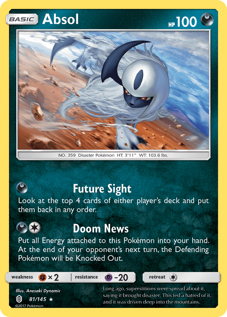 Absol, carta 81 de Guardians Rising