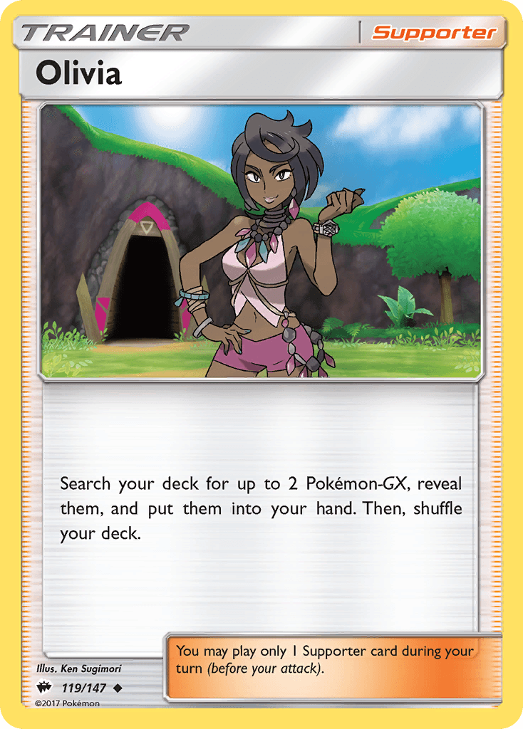 Olivia, carta 119 de Burning Shadows