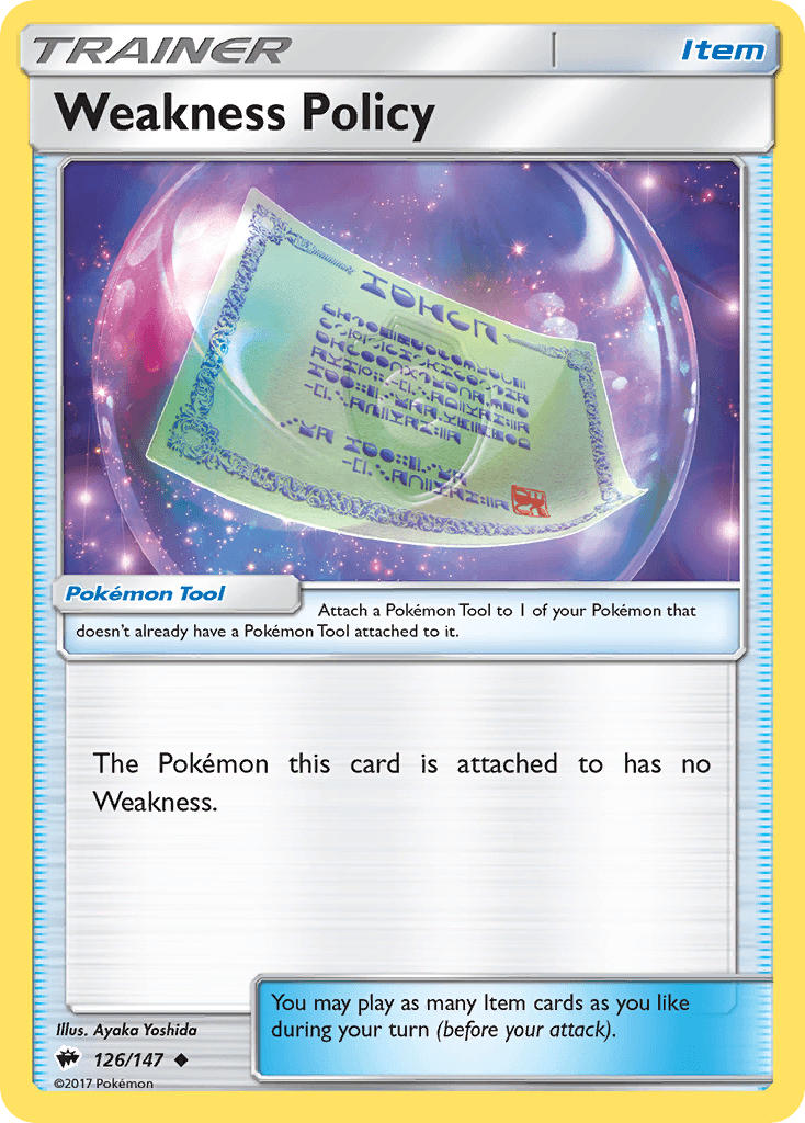 Weakness Policy, carta 126 de Burning Shadows