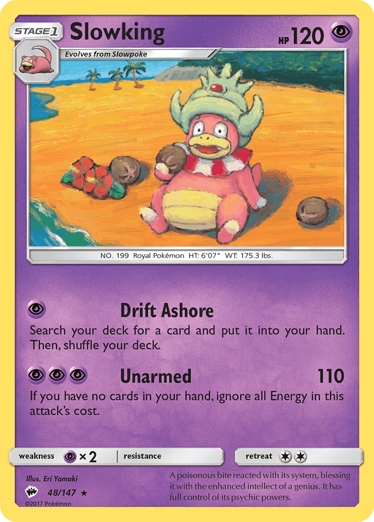 Slowking, carta 48 de Burning Shadows