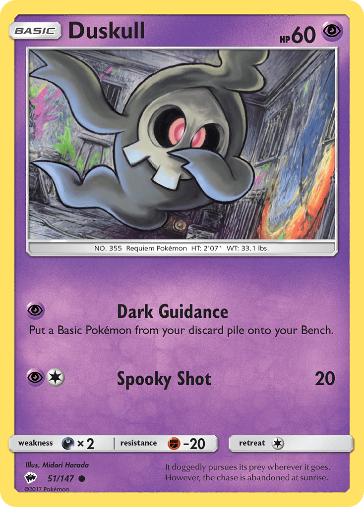 Duskull, carta 51 de Burning Shadows