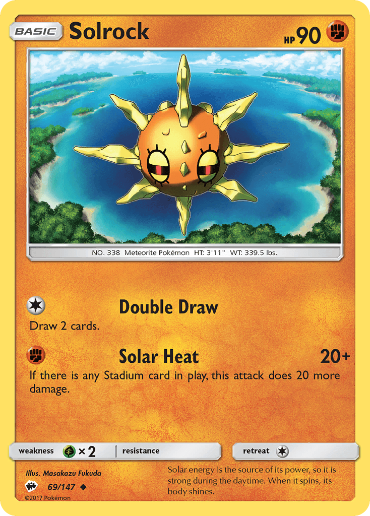 Solrock, carta 69 de Burning Shadows