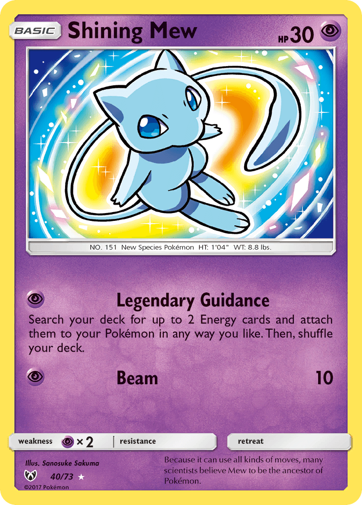 Shining Mew, carta 40 de Shining Legends