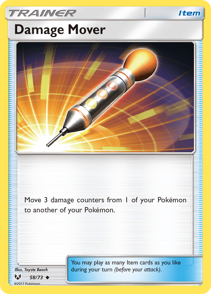 Damage Mover, carta 58 de Shining Legends