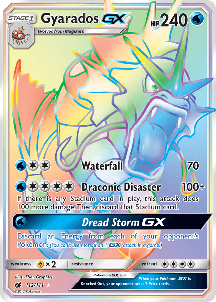 Gyarados GX, carta 112 de Crimson Invasion
