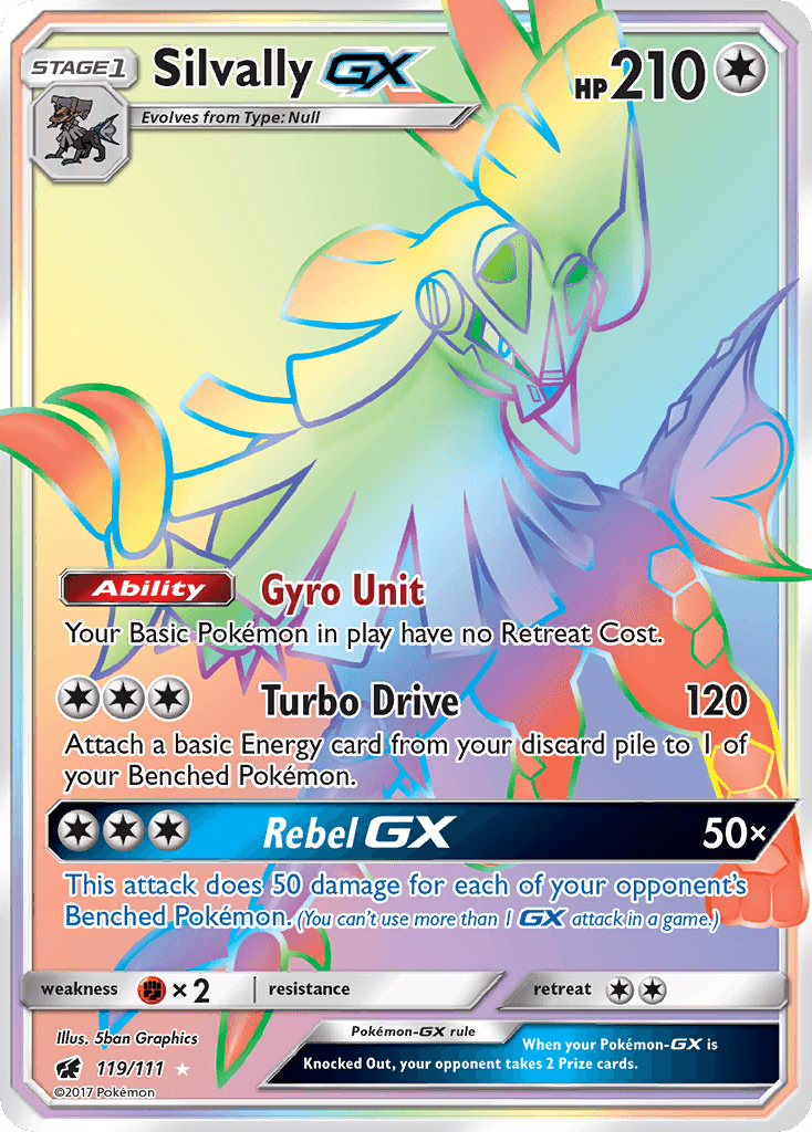 Silvally GX, carta 119 de Crimson Invasion