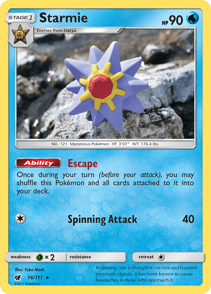 Starmie, carta 16 de Crimson Invasion