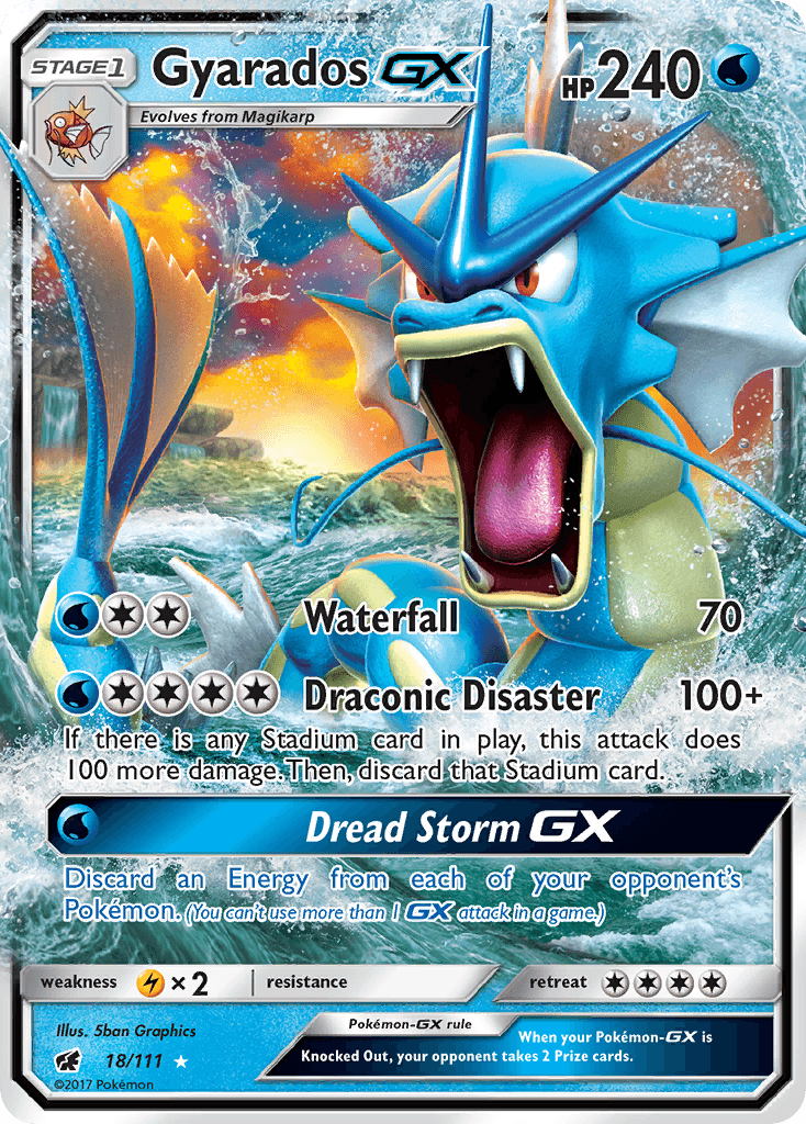 Gyarados GX, carta 18 de Crimson Invasion