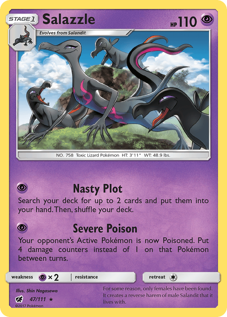 Salazzle, carta 47 de Crimson Invasion