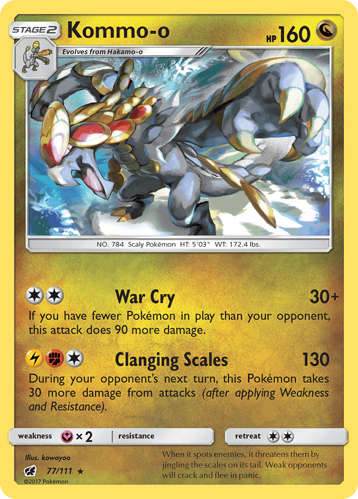 Kommo-o, carta 77 de Crimson Invasion