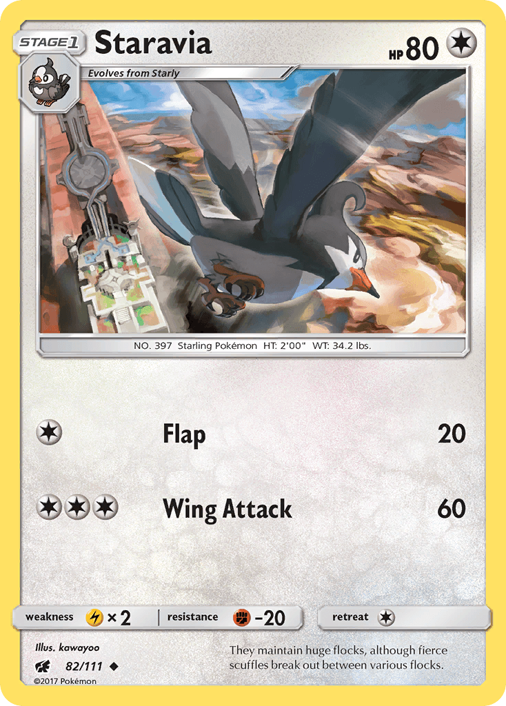 Staravia, carta 82 de Crimson Invasion