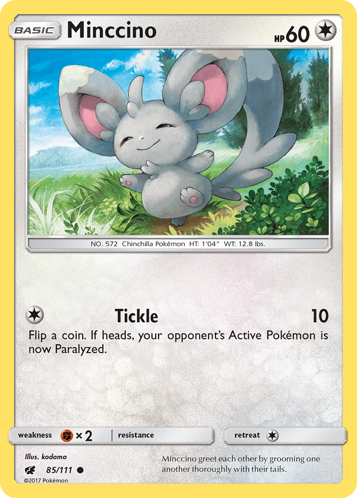 Minccino, carta 85 de Crimson Invasion