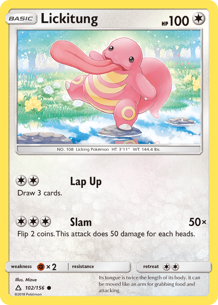 Lickitung, carta 102 de Ultra Prism