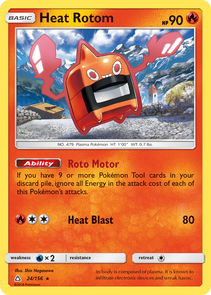 Heat Rotom, carta 24 de Ultra Prism